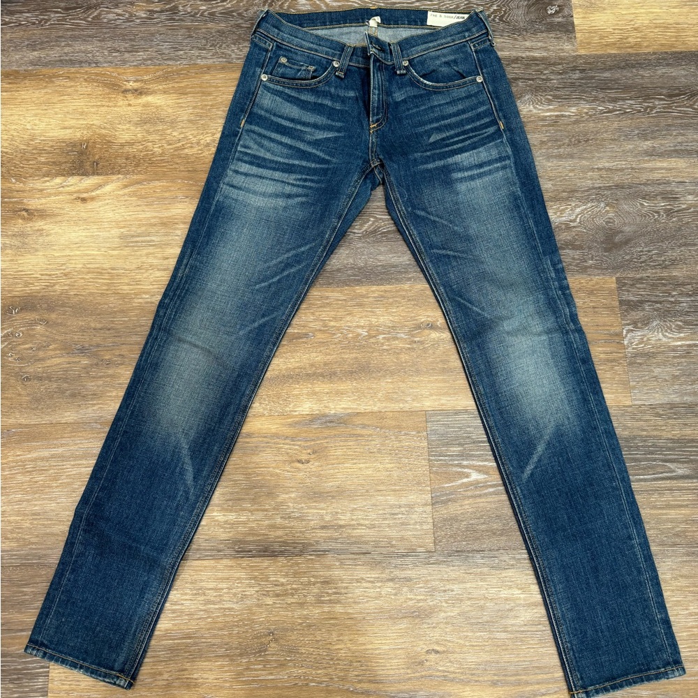 rag & bone Women's Straight Leg Jeans - Dark Blue